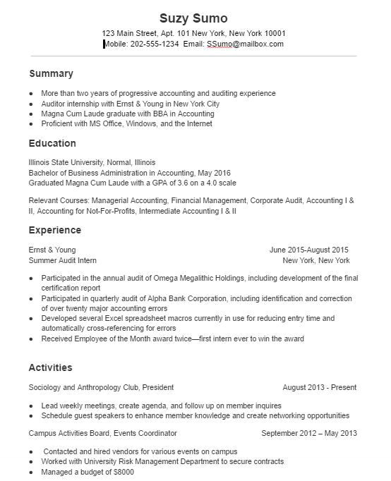 shidduch resume sample