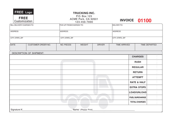 sample delivery receipt template