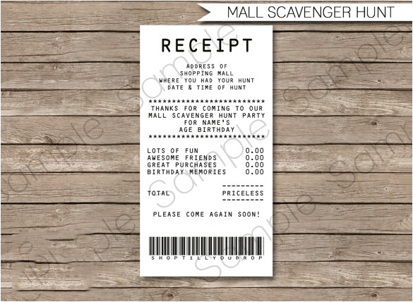 Shopping Receipt Template 7 Electronic Receipt Templates Doc Pdf Free