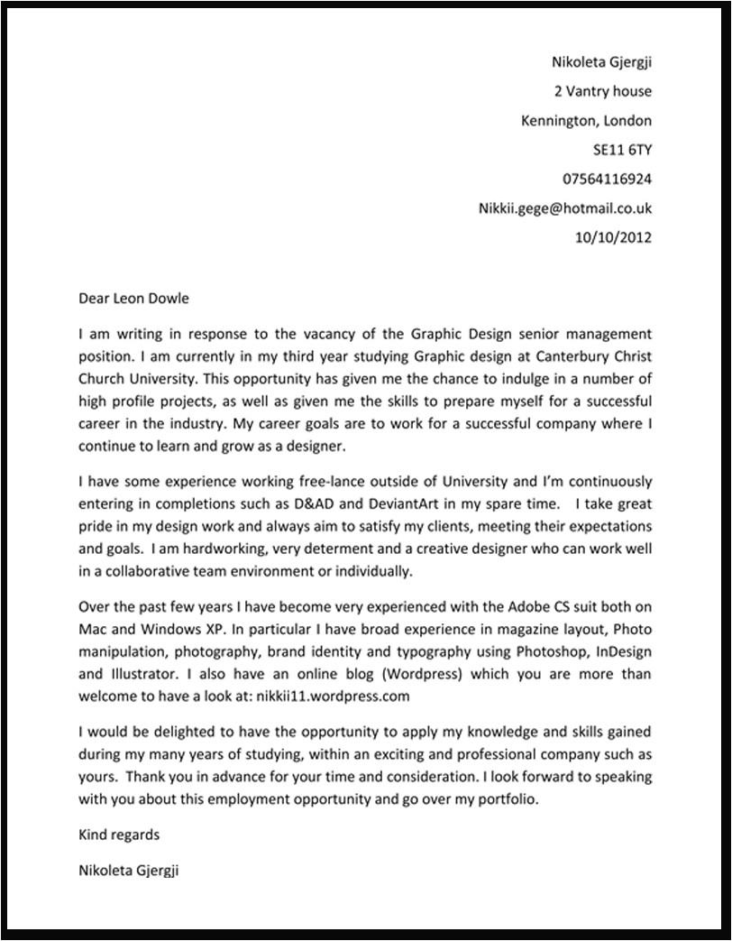 Should A Cover Letter Be Double Spaced Year 3 Design Practice Nikoleta Marina G Page 8