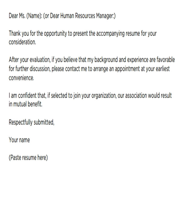Should Cover Letters Be Short Short Cover Letters 9 Free Word Pdf format Download