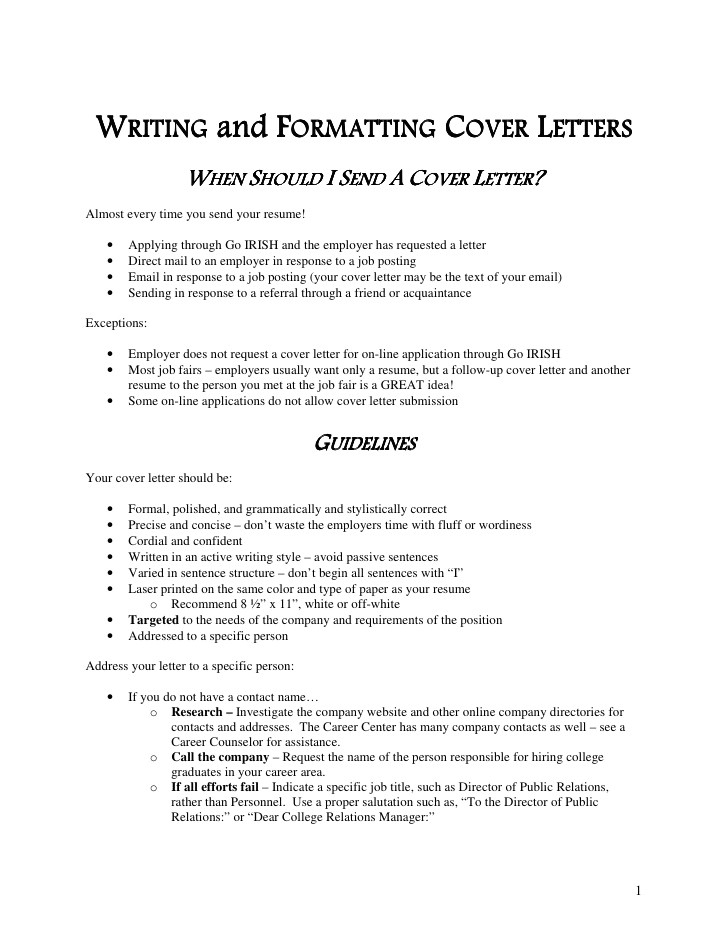 cover letter guide