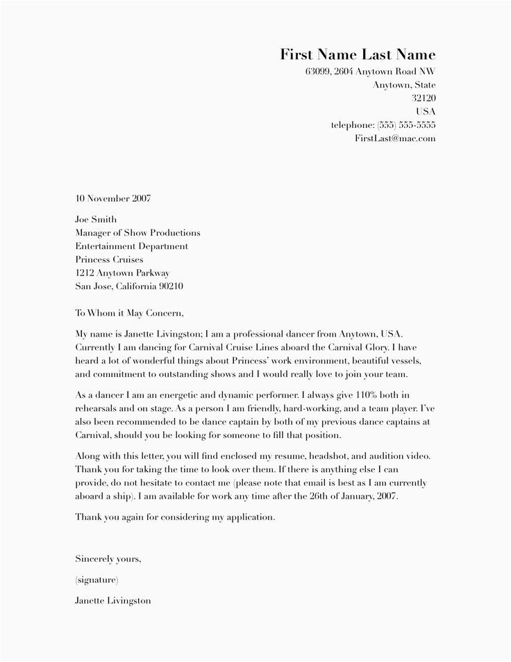 free cover letter examples