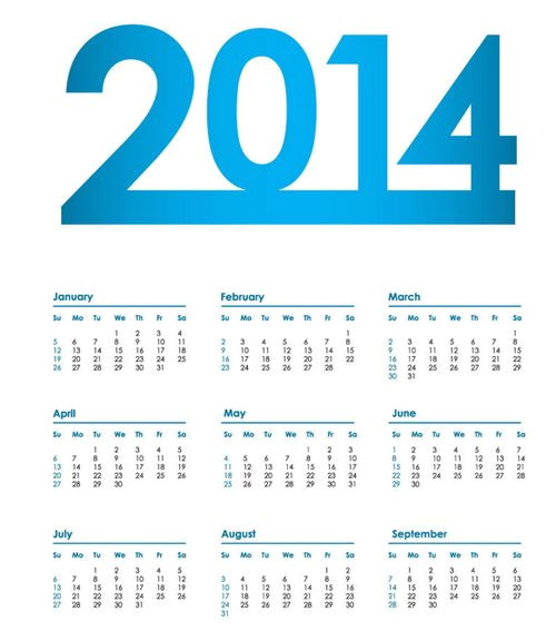 Simple Calendar Template 2014 15 Free Printable 2014 Calendar Templates Xdesigns