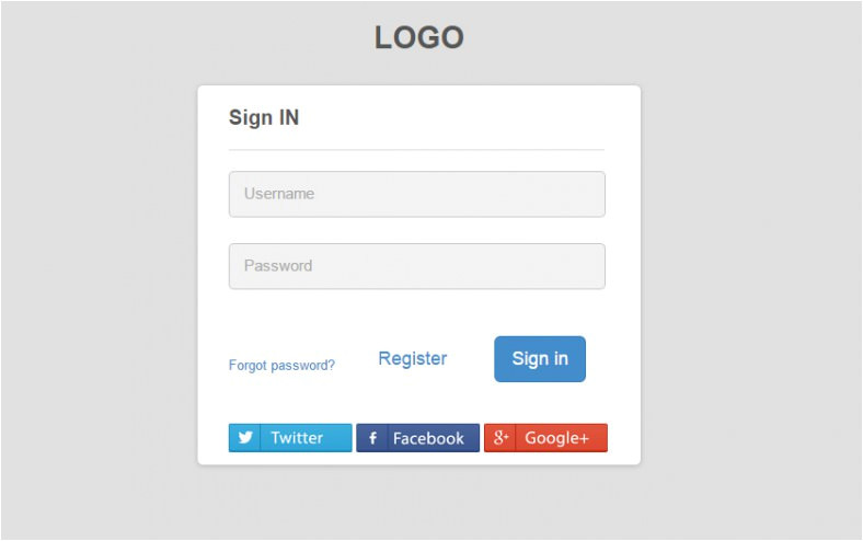 php login form template