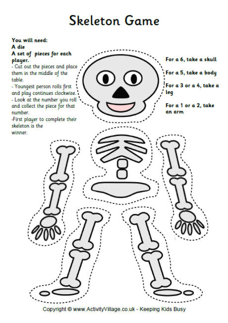 post large printable skeleton template 280772