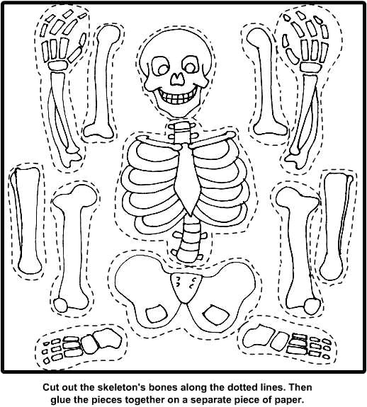 printable halloween skeleton cut out