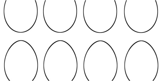 small easter egg template