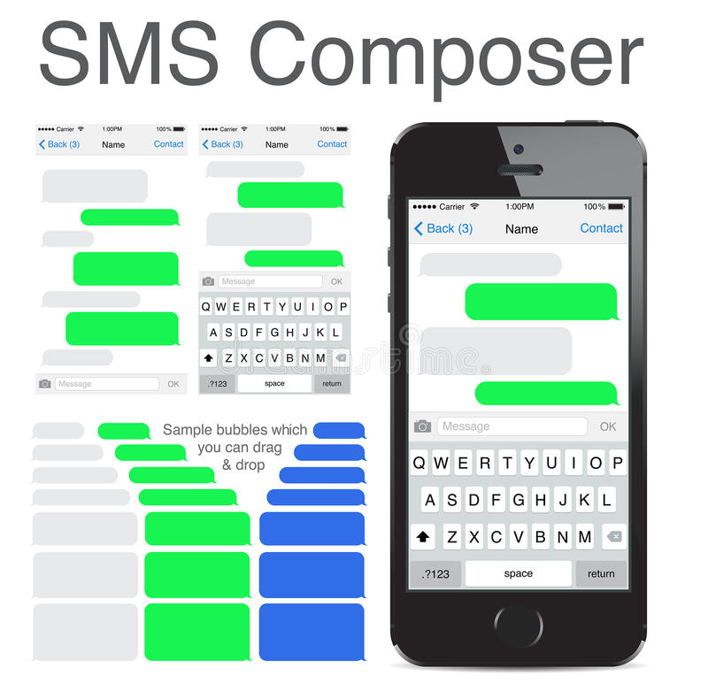 Sms Template iPhone iPhone 5s Chatting Sms Template Bubbles Editorial Photo