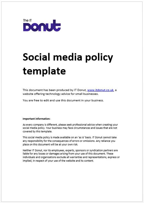 social media policy examples