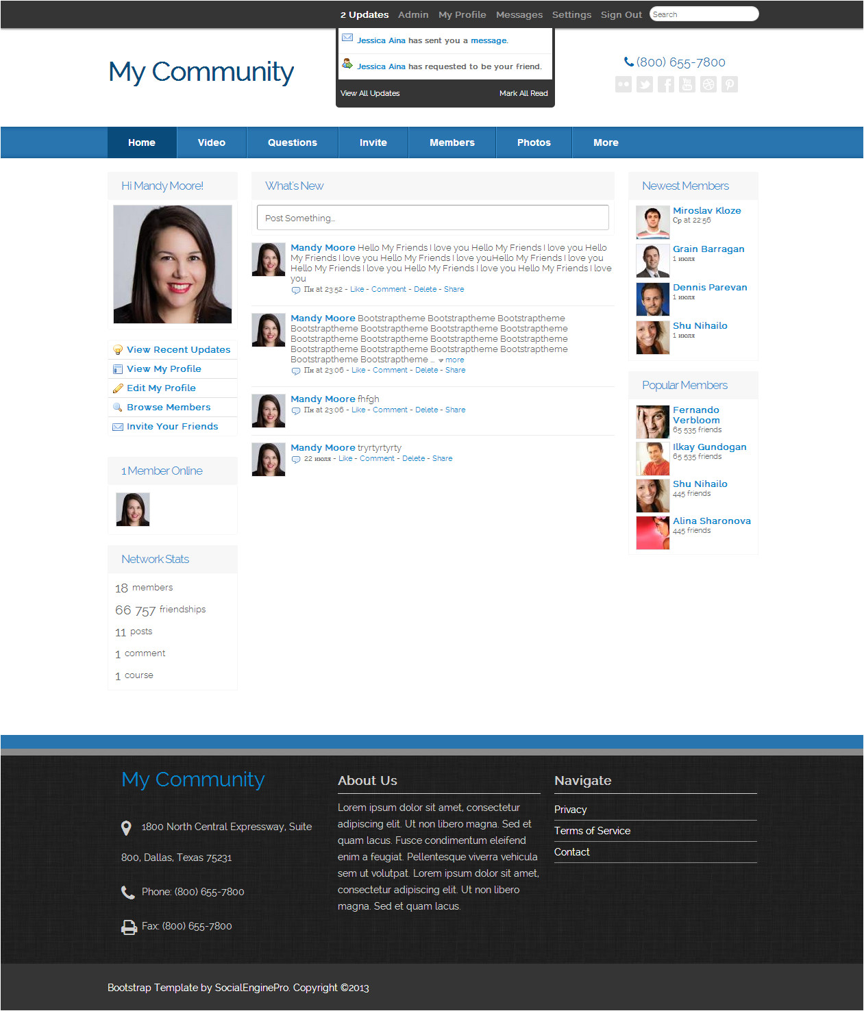 bootstrap template