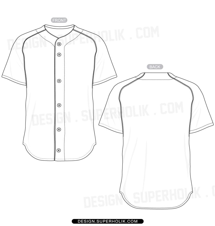 post baseball uniform template vector 9279