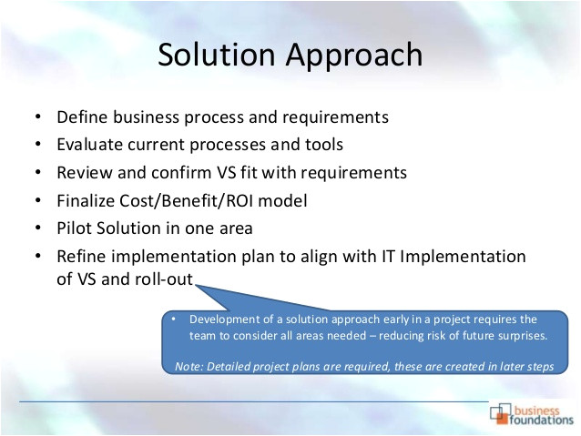 Solution Approach Document Template Project Initiation Document
