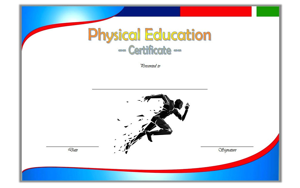 physical education certificate template 2
