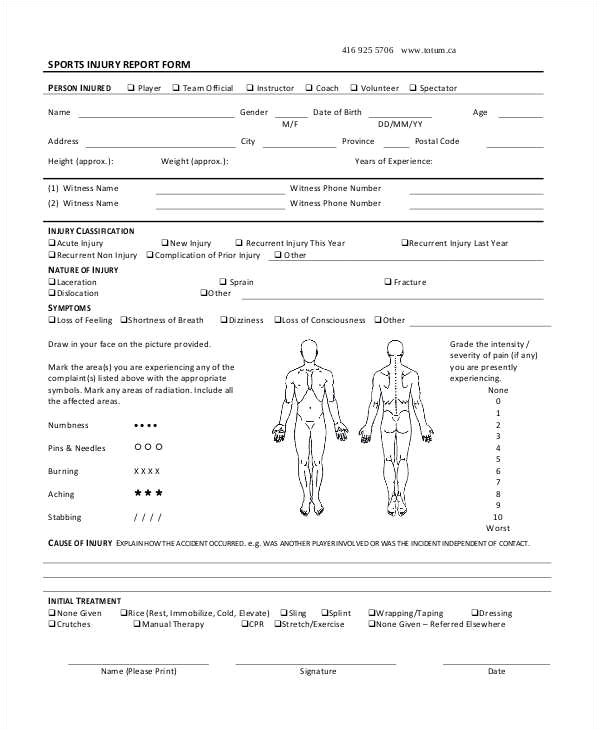 free incident report form