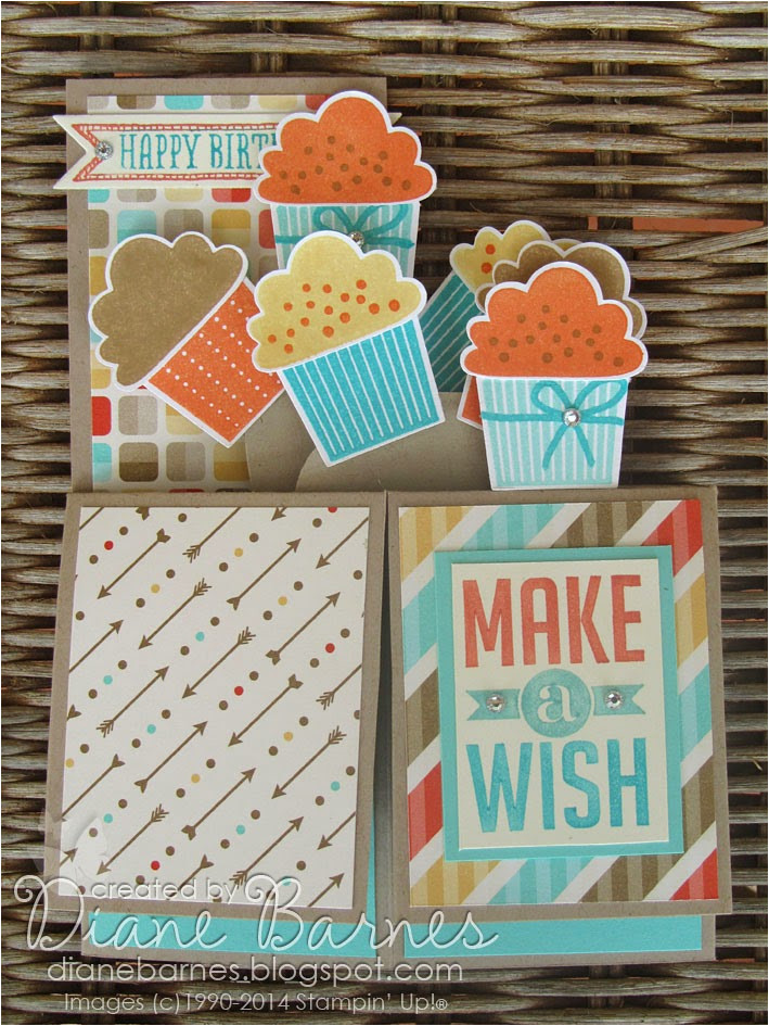 cupcake pop up card in box with template