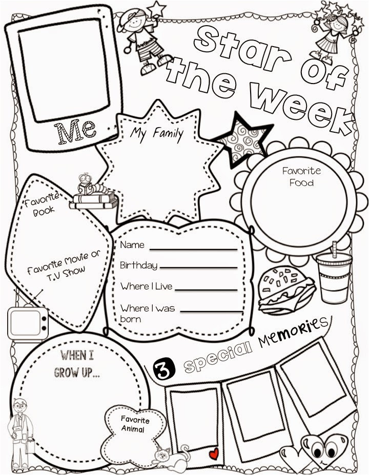 Star Of the Week Poster Template Teacher Deals and Dollar Steals Star Of the Week Dollar
