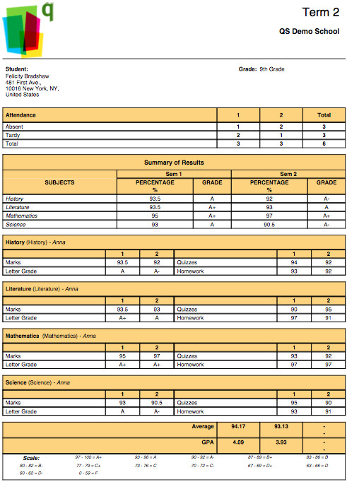 student information system template