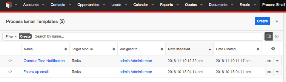 creating an overdue task alert in sugarcrm