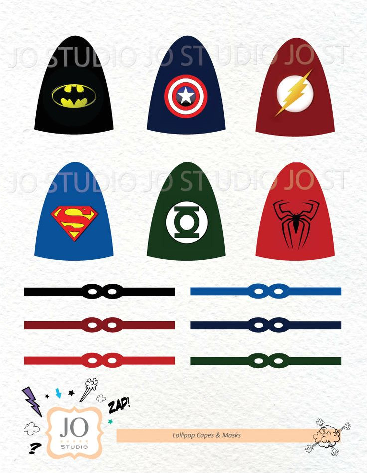 Superhero Lollipop Cape Template 8 Best Images Of Printable Superhero Lollipop Printable