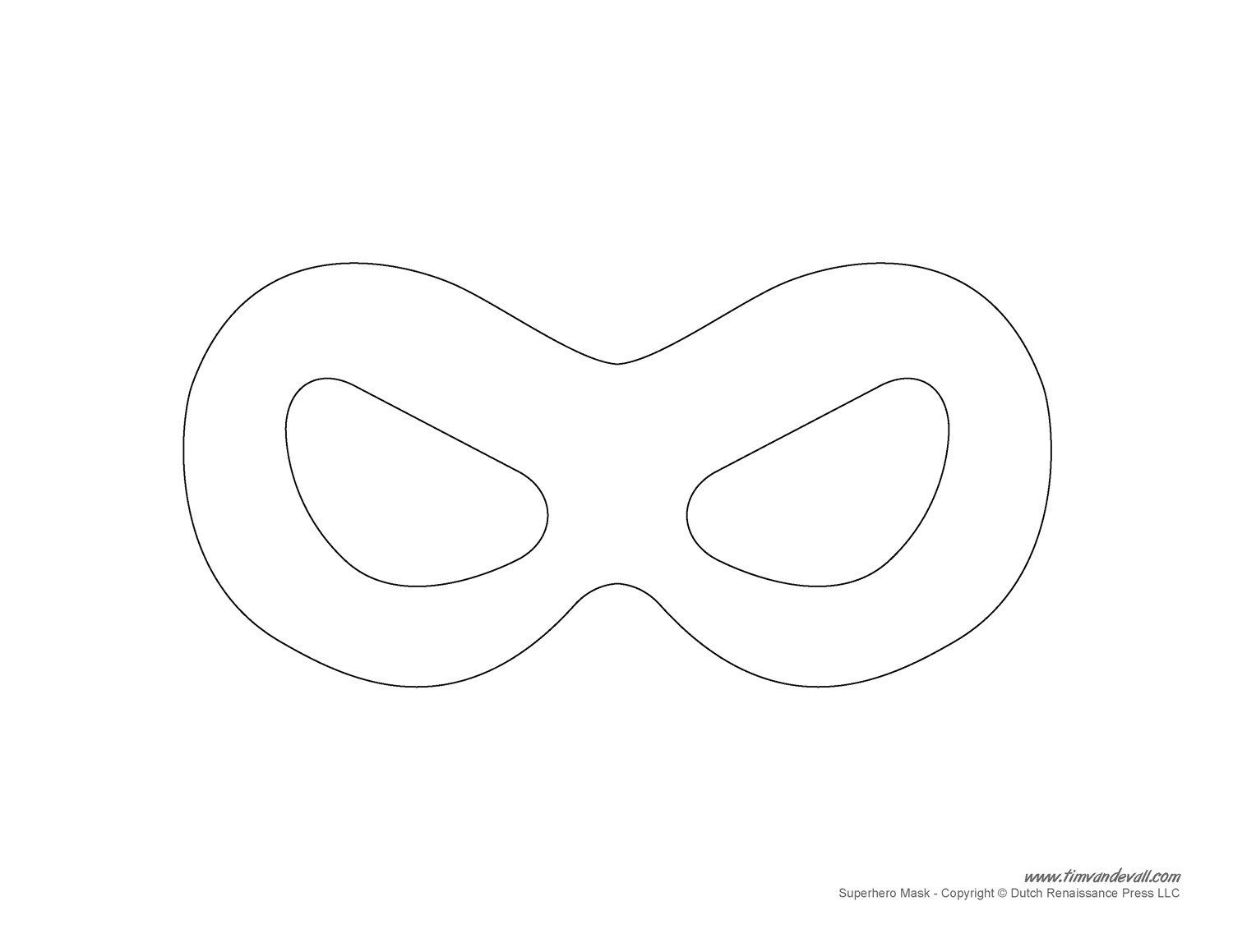 superhero mask templates