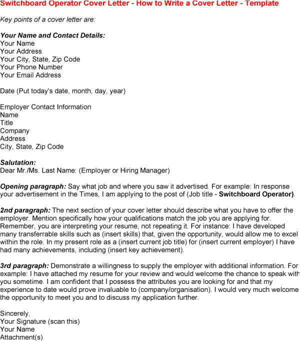 hospital pbx operator job description switchboard operator cover letter