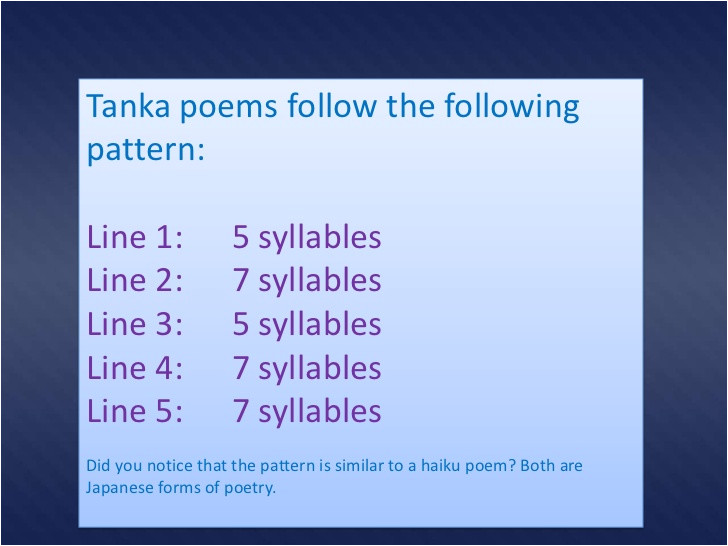 examples of tanka