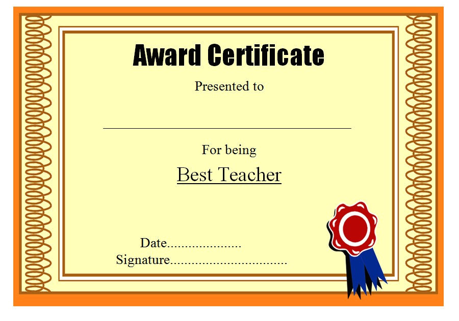 Teacher Of the Month Certificate Template Certificate Of Best Teacher 8 Ss Jpg Best 10 Templates