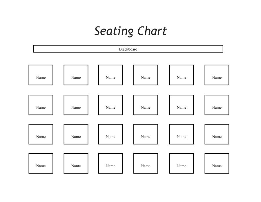 seating chart template
