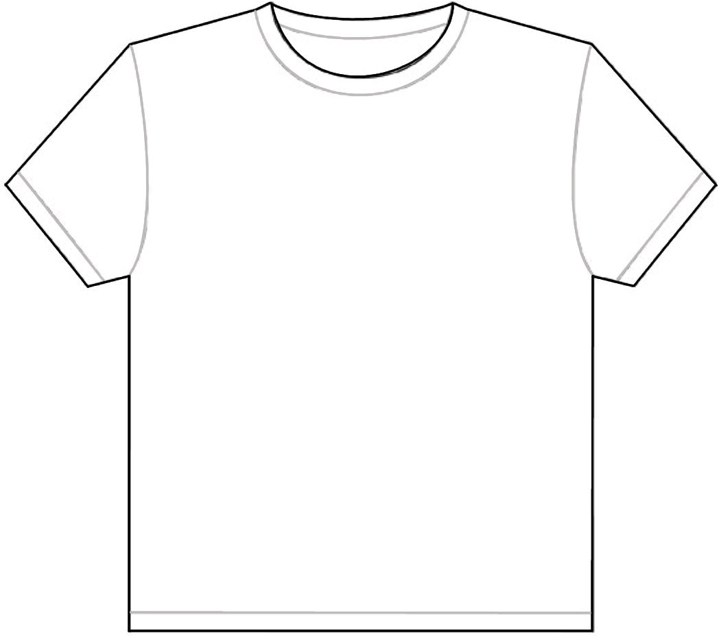 t shirt outline template