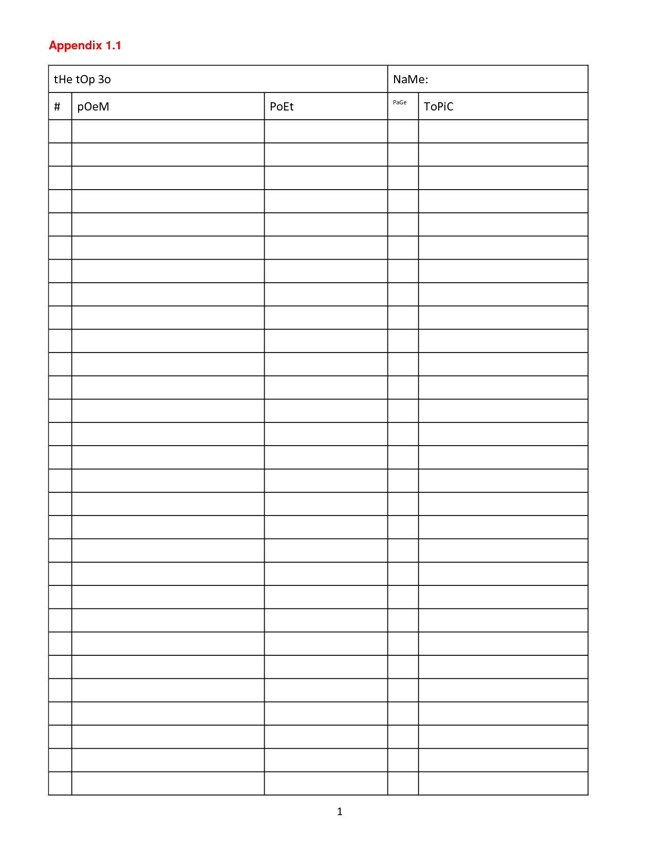 10 best images of blank 2 column chart template 4 printable