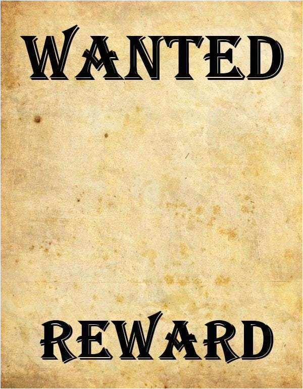 wanted poster templates