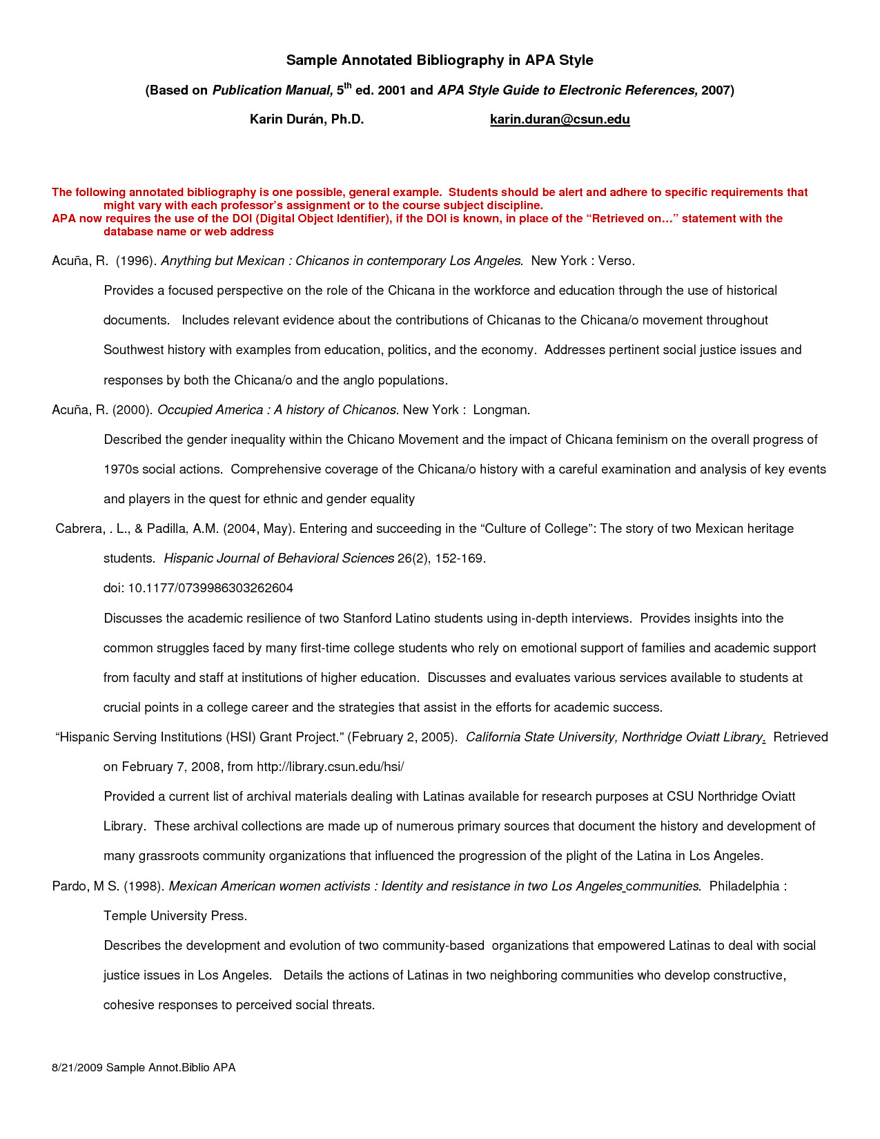 post example of annotated bibliography apa style 82053