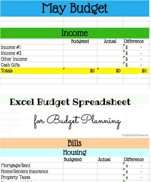 excel budget template for budget planning
