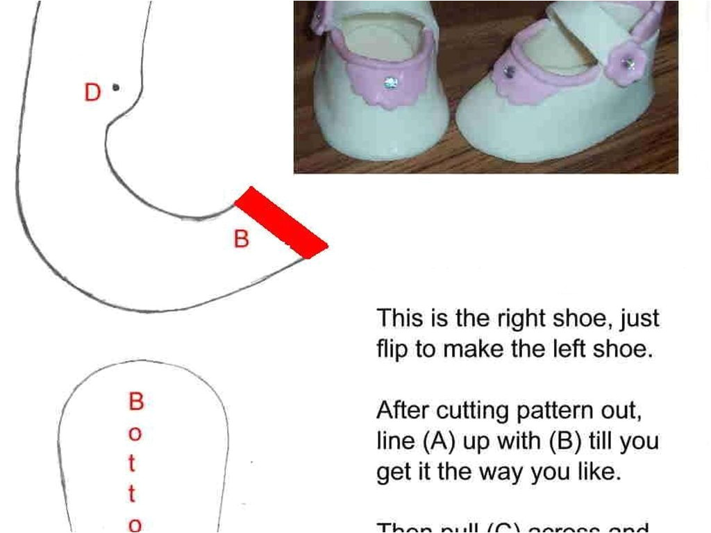 au baby girl shoe template for fondant