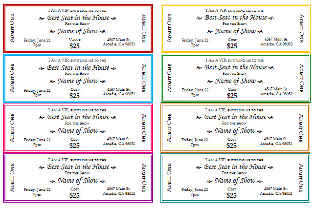 Template for Making Tickets 12 Free event Ticket Templates for Word Make Your Own