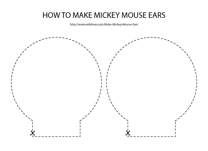 Template for Minnie Mouse Ears Free Download for Mickey Mouse Ears Template Party