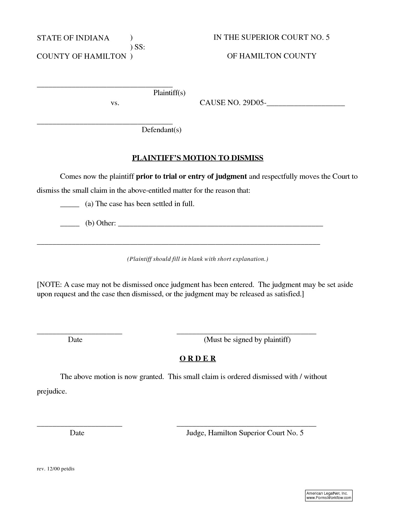 post motion to dismiss form 404071