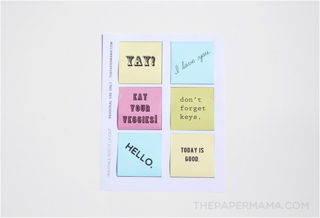 printable post it notes