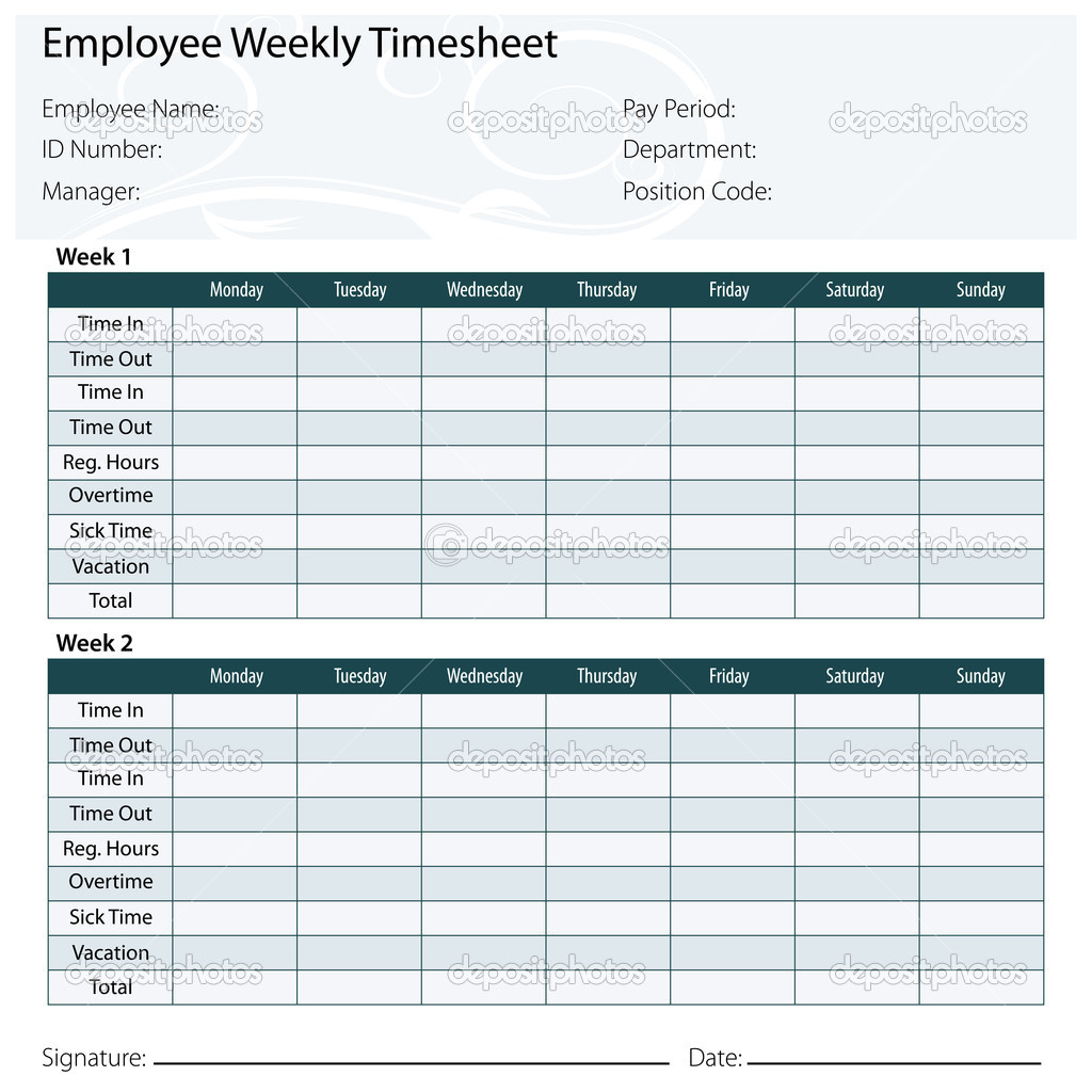 post printable employee timesheet templates 94795