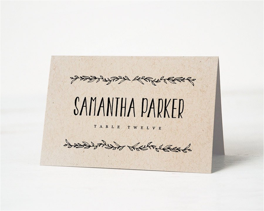 printable place card template wedding