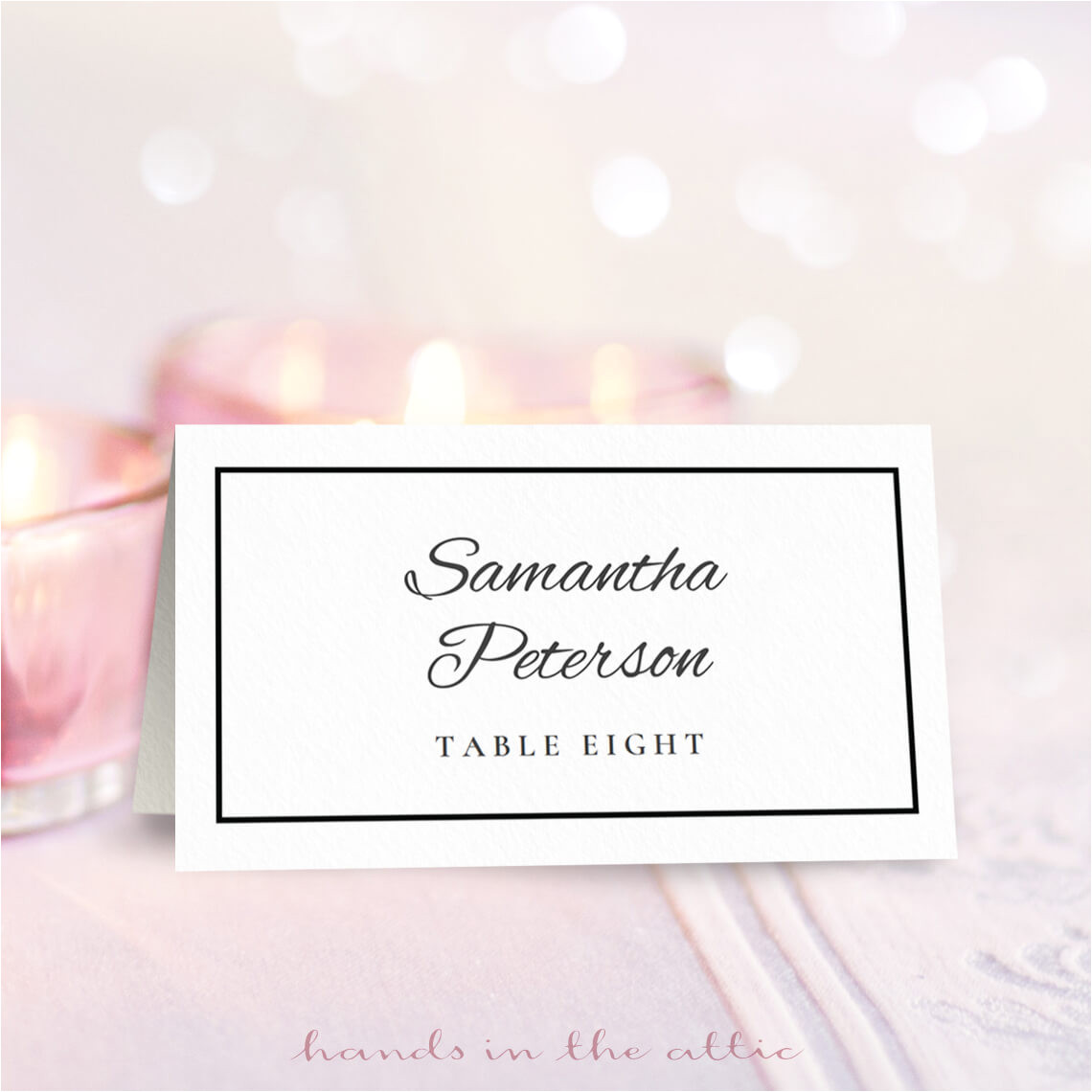 wedding place card template free download