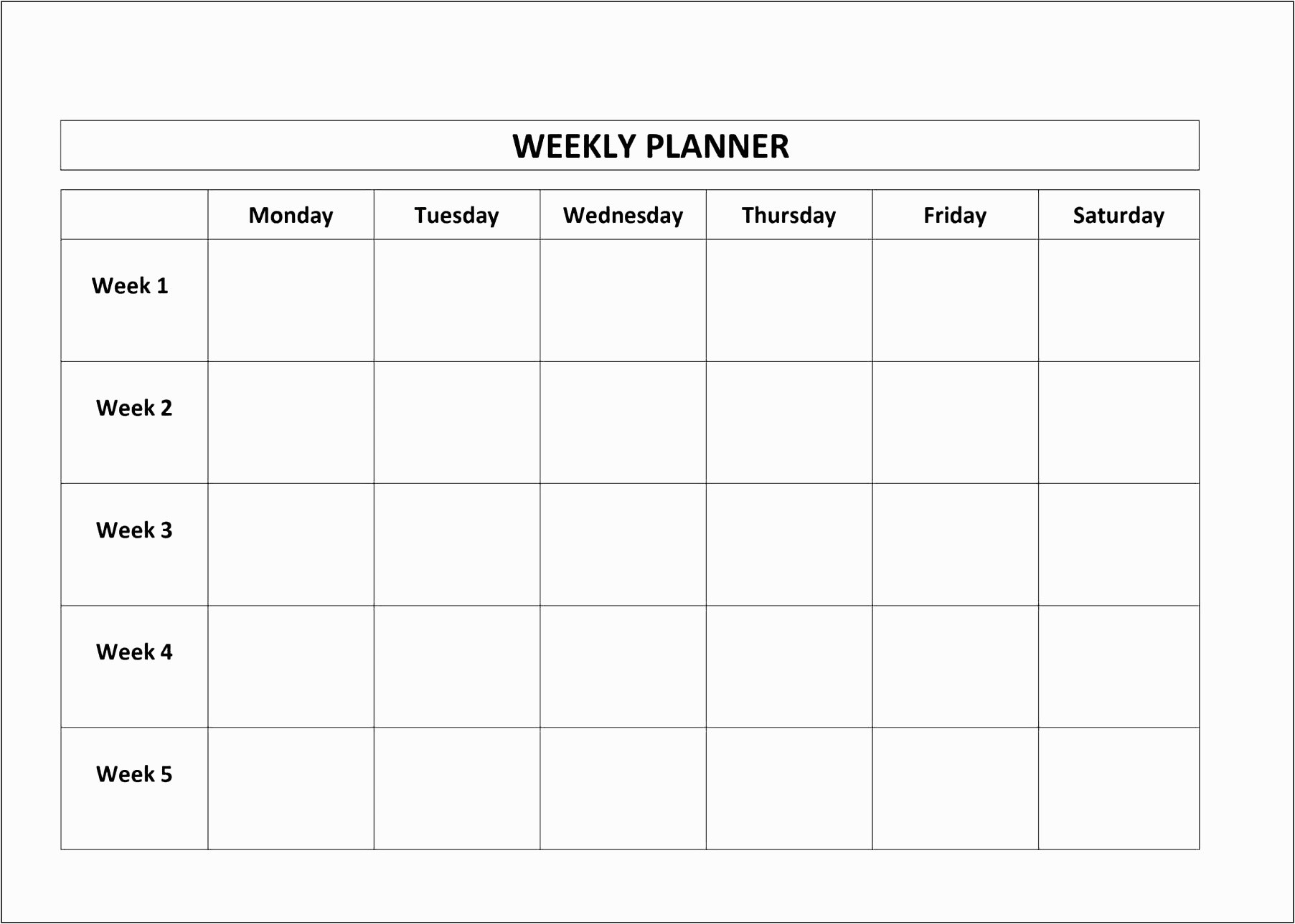 weekly time planner for students