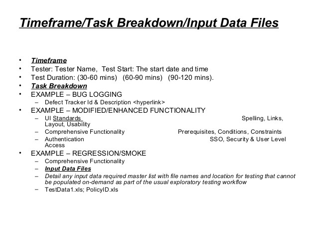 Test Charter Template Qa Exploratory Test Charter Template