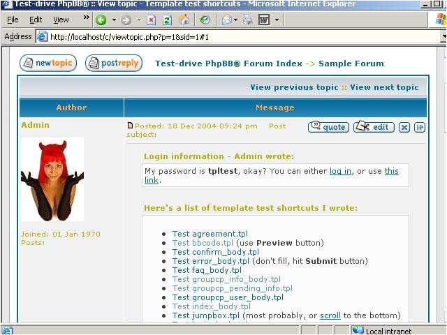 phpbb template test suite sharewarejunction com