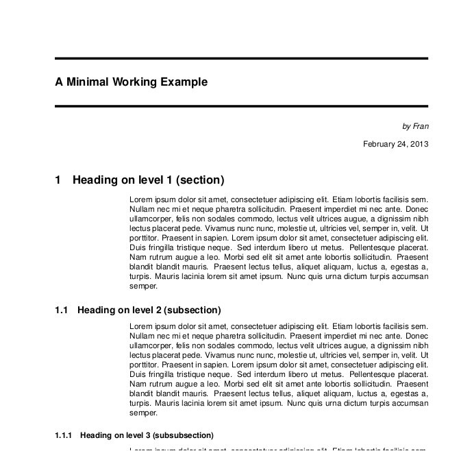 Tex Document Template Document Classes What are the Available Quot Documentclass