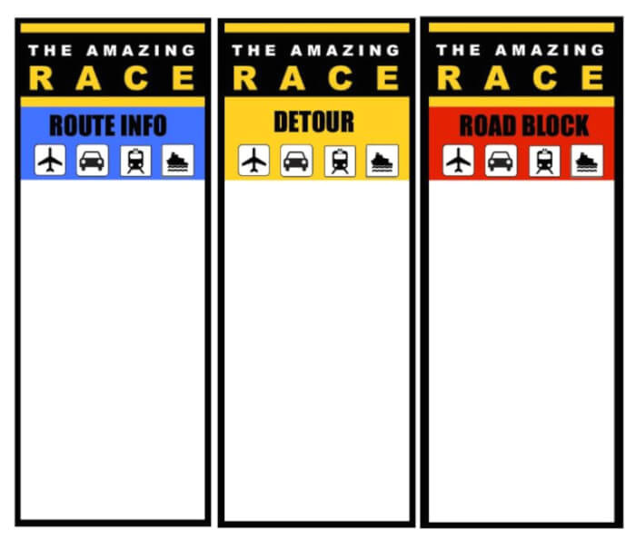 The Amazing Race Clue Template Run the Amazing Race Boys Birthday Party Sugar Plum Sisters