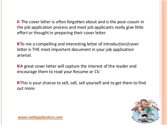 job application writing importance of cover letter