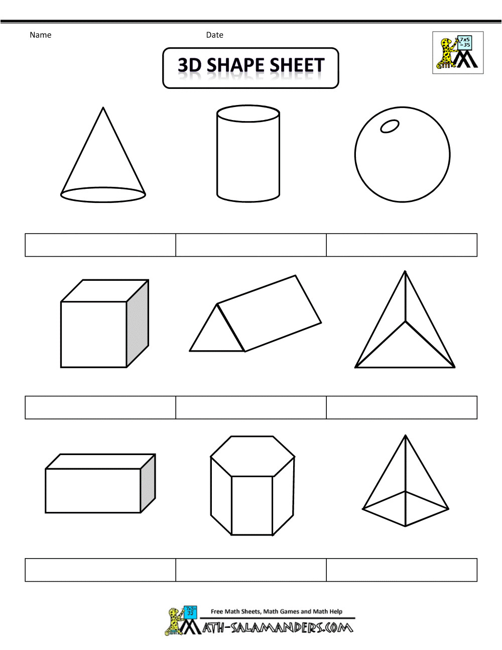 printable shapes