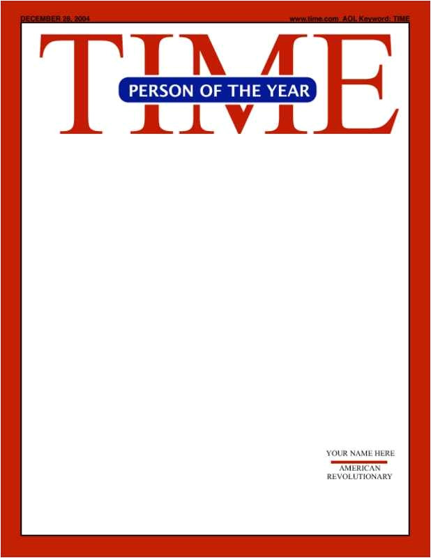 time magazine template